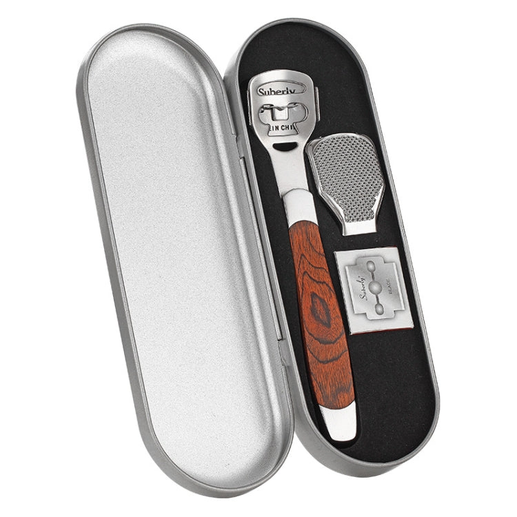 Pedicure Knife For Dead Skin Calluses Tool Set, Specification:, Colorful Wooden Iron Box, Stainless Steel Iron Box