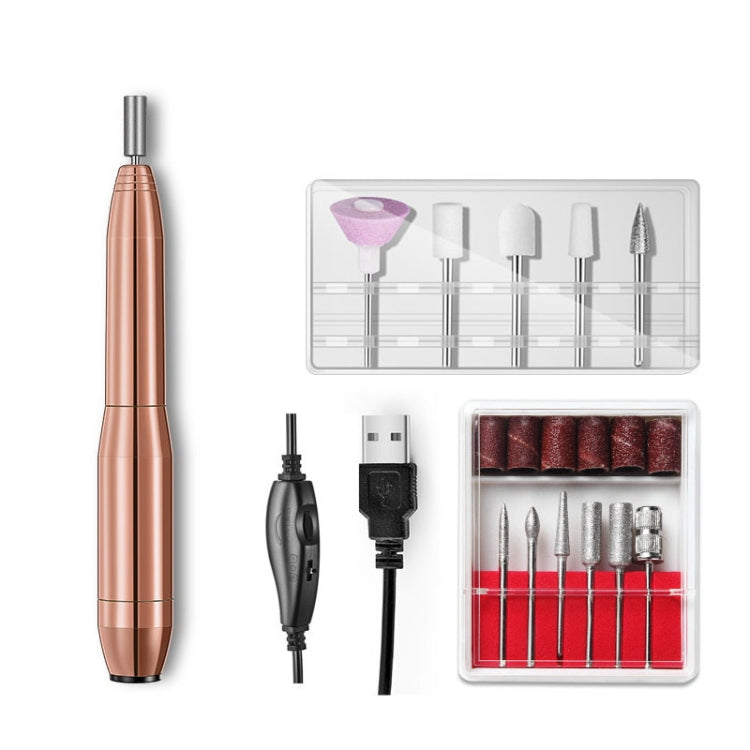 Aluminum Alloy Nail Grinding Machine USB Electric Nail Polish Remover, Nail Polish Remover(Rose Pink), Nail Polish Remover(Silver), Nail Polish Remover(Gold)