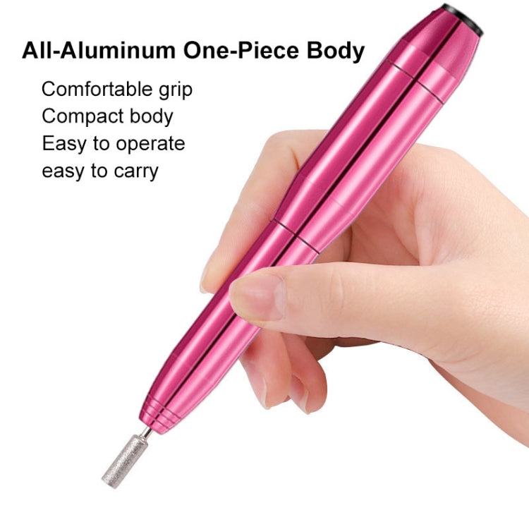 Aluminum Alloy Nail Grinding Machine USB Electric Nail Polish Remover, Nail Polish Remover(Rose Pink), Nail Polish Remover(Silver), Nail Polish Remover(Gold)