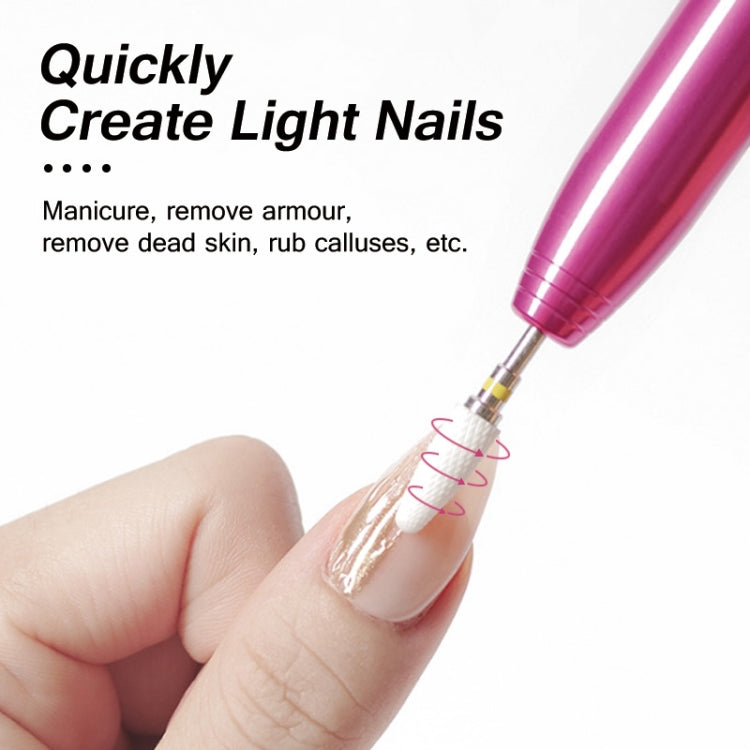 Aluminum Alloy Nail Grinding Machine USB Electric Nail Polish Remover, Nail Polish Remover(Rose Pink), Nail Polish Remover(Silver), Nail Polish Remover(Gold)