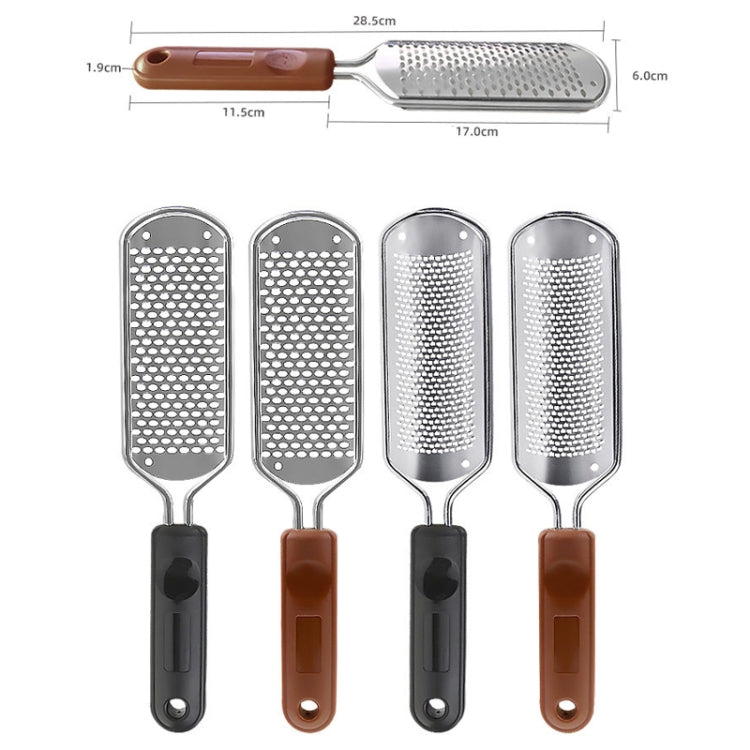 Stainless Steel Exfoliating Pedicure Grinding And Rubbing Machine, Style:, Big Hole Smiles (Black), Small Hole Square Hole (Black), Big Hole Smiles (Brown), Small Hole Square Hole (Brown)