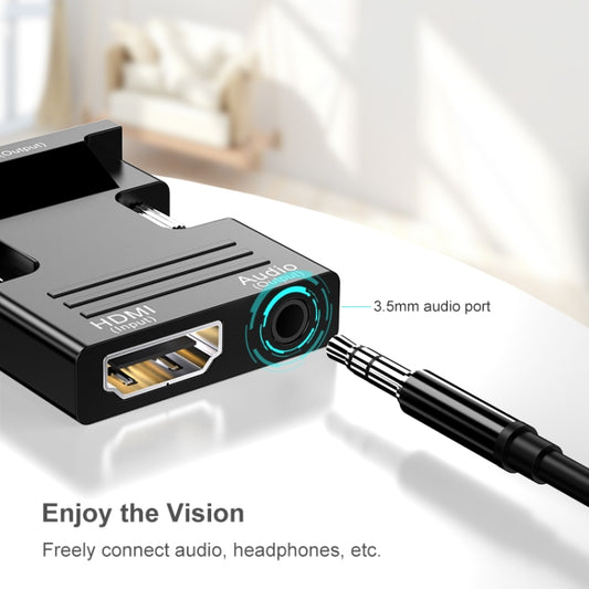 HDMI Female To VGA Male With Audio Adapter Computer Monitor TV Projector Converter