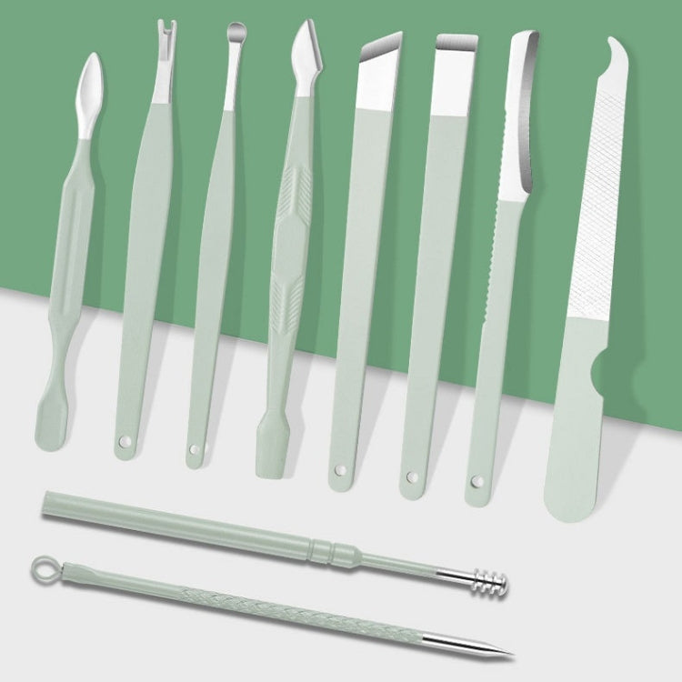Nail Art Tool Set Nail Clippers Dead Skin Scissors Manicure Tool, 12 In 1 Matcha Green, 12 In 1 Coffee, 12 In 1 Black, 12 In 1 Pink, 16 In 1 Green, 16 In 1 Matcha Green, 16 In 1 Pink, 16 In 1 Coffee, 16 In 1 Blue, 16 In 1 Purple