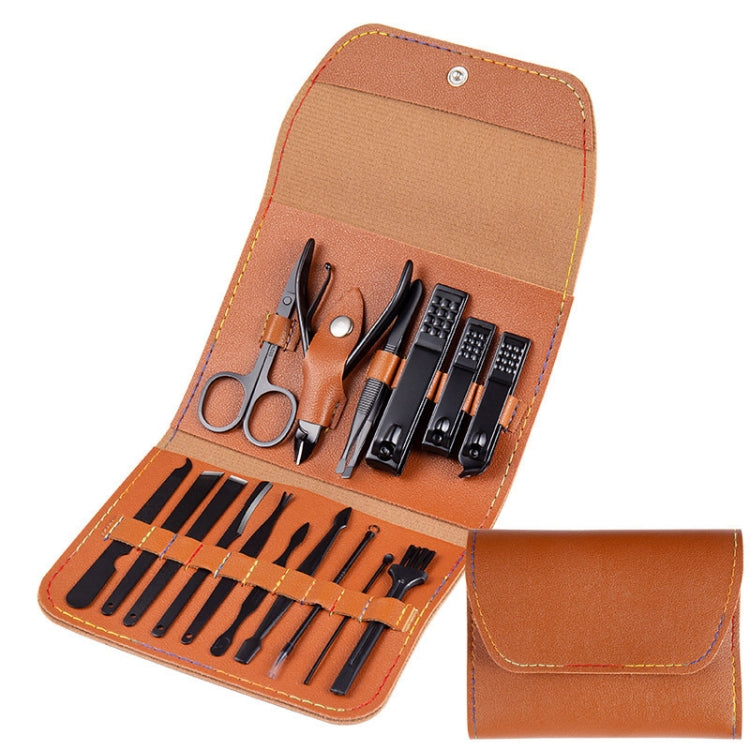 Nail Art Tool Set Nail Clippers Dead Skin Scissors Manicure Tool, 12 In 1 Matcha Green, 12 In 1 Coffee, 12 In 1 Black, 12 In 1 Pink, 16 In 1 Green, 16 In 1 Matcha Green, 16 In 1 Pink, 16 In 1 Coffee, 16 In 1 Blue, 16 In 1 Purple