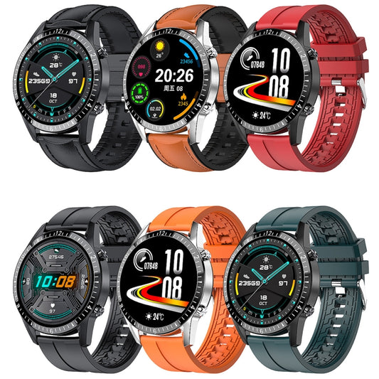 I9 1.5 Inch Heart Rate/Blood Pressure/Blood Oxygen Monitoring Watch, Color: Silver Steel