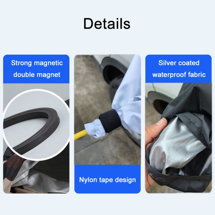 New Energy Vehicle Charging Port Waterproof Protective Cover, Color:, Transparent, Black, Gray White, Silver, Bear Khaki, Bear Pink, Bear Blue
