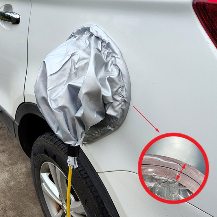 New Energy Vehicle Charging Port Waterproof Protective Cover, Color:, Transparent, Black, Gray White, Silver, Bear Khaki, Bear Pink, Bear Blue