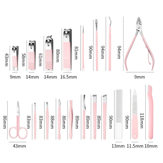 Stainless Steel Nail Clipper Set Beauty Eyebrow Trimmer, Color: