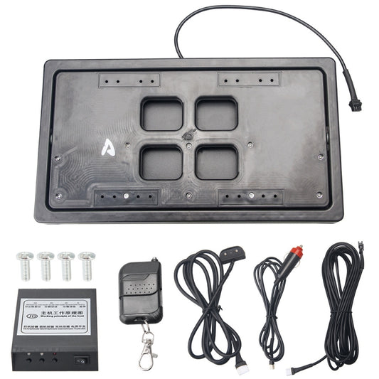 US Standard Car Flip Retractable License Plate Holder Hidden Shutter Cover License Plate Holder