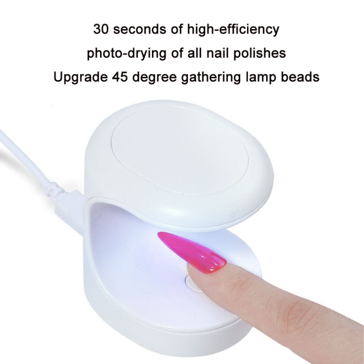 USB Mini Nail Phototherapy Lamp Nail Polish Baking Lamp, Color:, Blue
