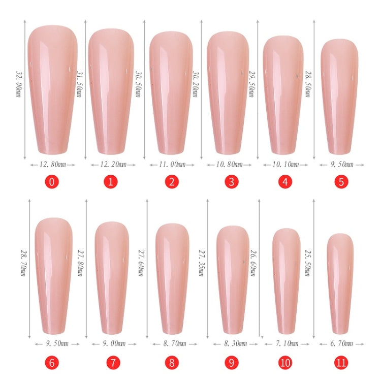Color Jelly Nail Patch Finished Nail Art, 240 PCS
