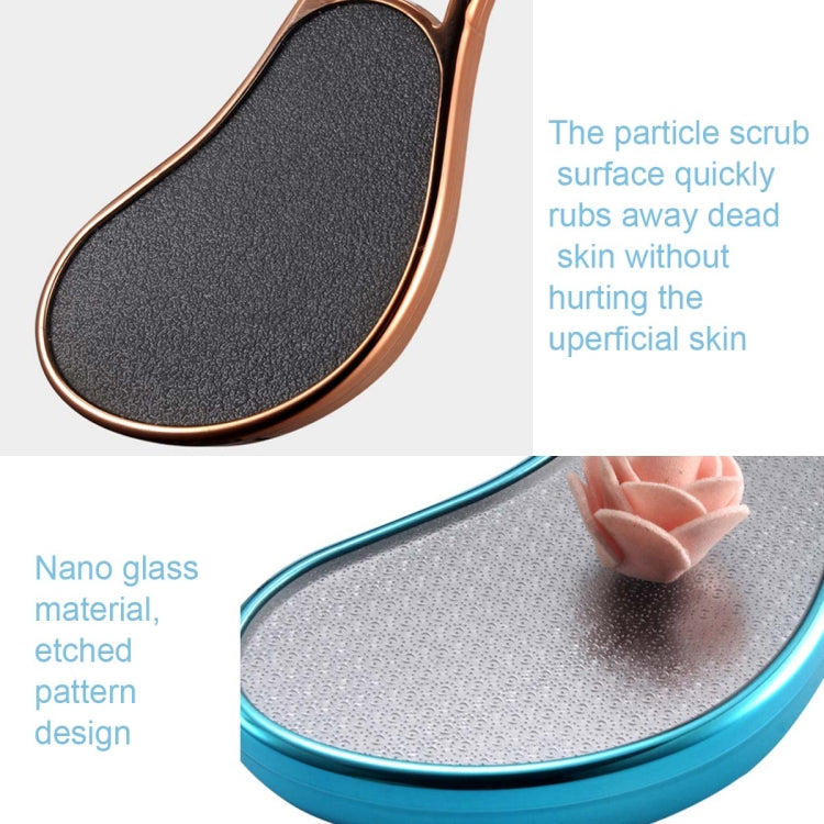 Exfoliating Foot Grinder Heel Foot Rub, Frosted-Blue, Frosted-Deep Gray, Frosted-Golden, Nano-Blue, Nano-Gray, Nano-Gold