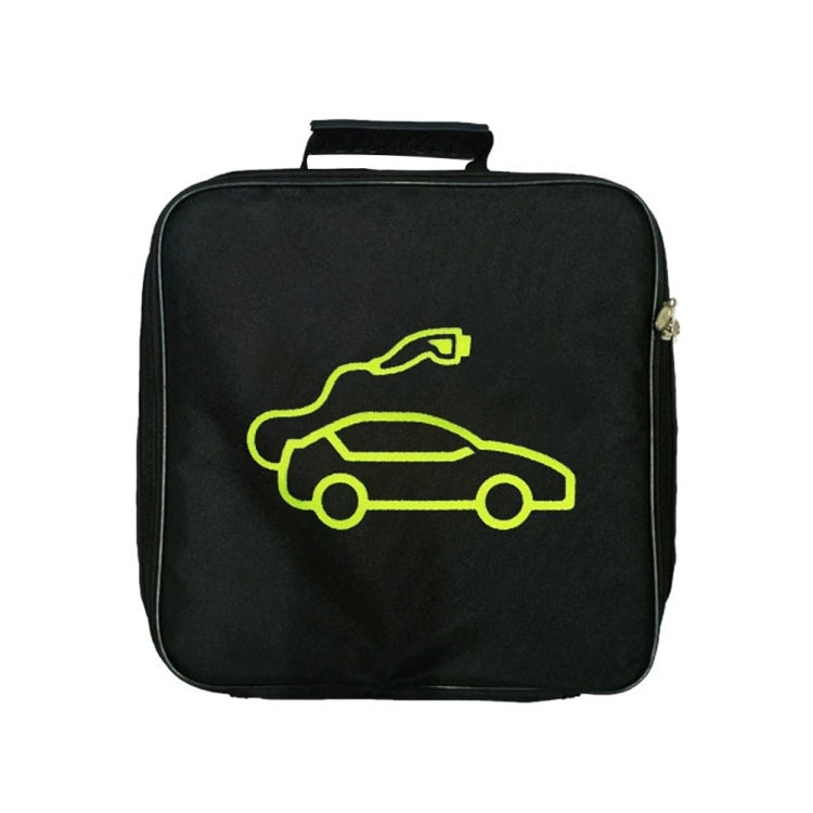 Car Charging Cable Storage Bag Carry Bag For Electric Vehicle Charger Plugs,Spec:, Round Without Logo, Round  With Logo, Square Without Logo, Square With Logo, Large With Logo, Large Without Logo