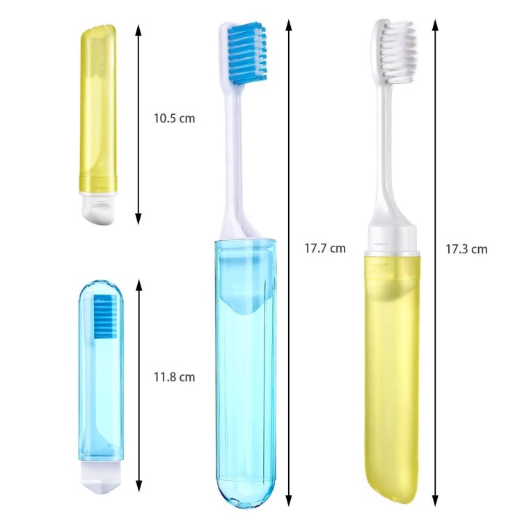 Portable Business Trip Folding Toothbrush Multi-color Super Soft Bristles Toothbrush, 6 PCS/Set, 4 PCS/Set