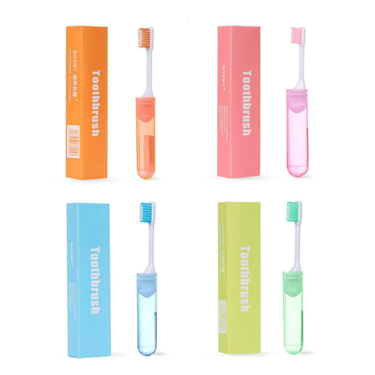Portable Business Trip Folding Toothbrush Multi-color Super Soft Bristles Toothbrush, 6 PCS/Set, 4 PCS/Set