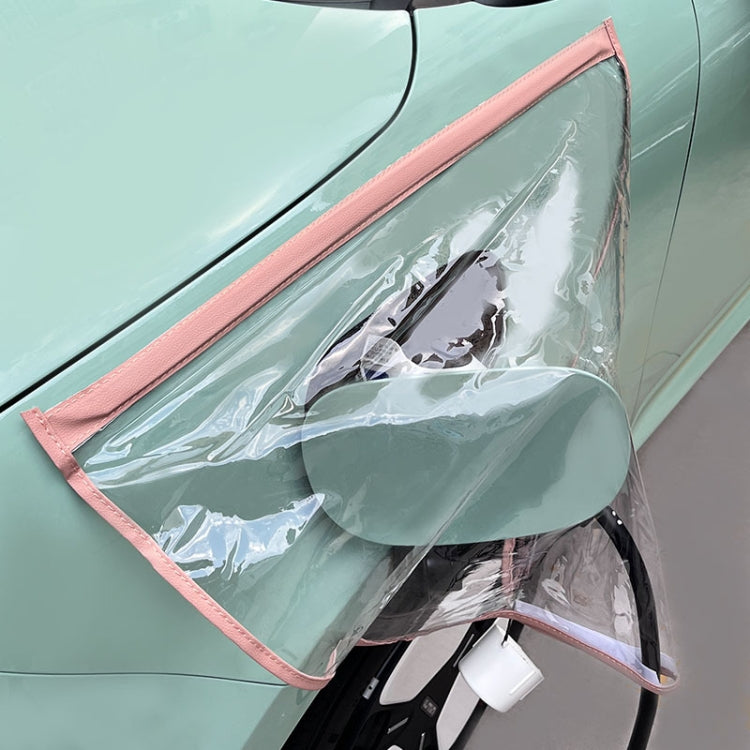 Electric Vehicle Charging Port Magnetic Transparent Rain Cover, Rain Cover Pink, Rain Cover White, Rain Cover Black, Rain Cover Transparent Green, Rain Cover Yellow, Rain Cover Blue