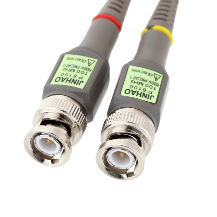 2pcs   P6100 Oscilloscope Probe DC-100MHz BNC Connectors Scope Clip Probe, P6100
