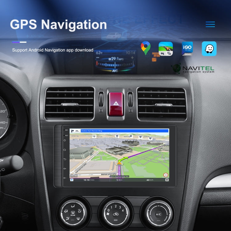 A3194 7 Inch Android 11 Central Control Carplay 2+32G Car Large Screen Navigation Reversing Video Player, Style:, Standard, Standard+AHD Camera