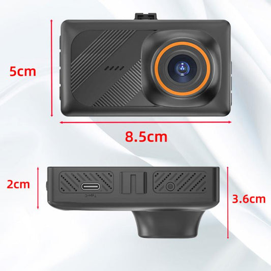 3-Inch Dual-Lens Front 4K + Rear 2K HD WiFi Connected Driving Recorder
