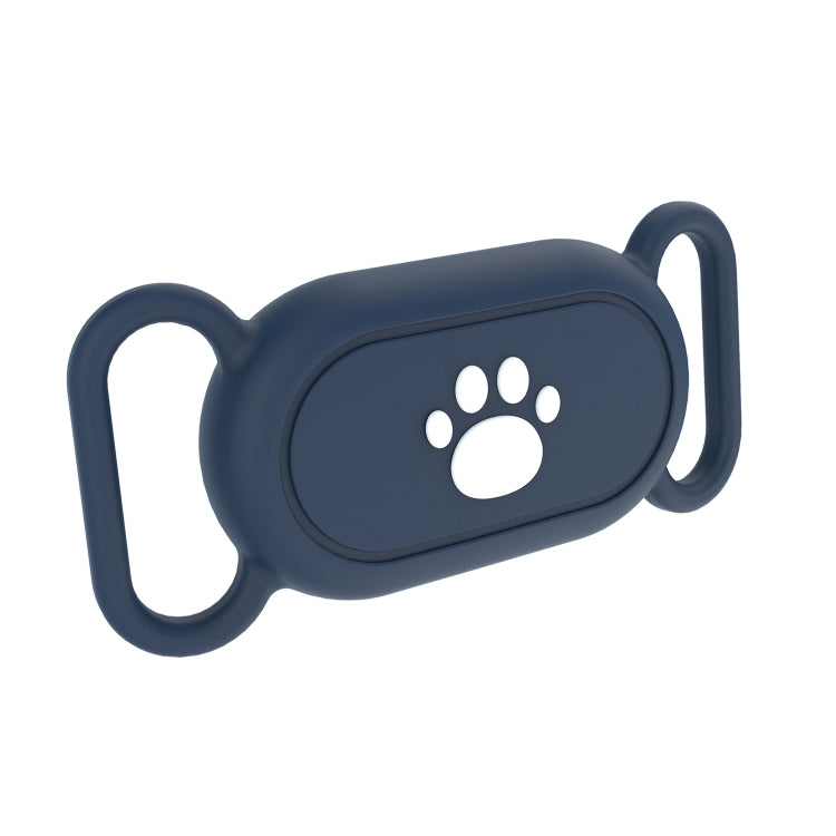 For Samsung Galaxy SmartTag 2 Pet Life Waterproof Silicone Protective Case, Black Cat Claw, Black Bone, Pink Cat Claw, Pink Bone, Deep Blue Cat Claw, Deep Blue Bone