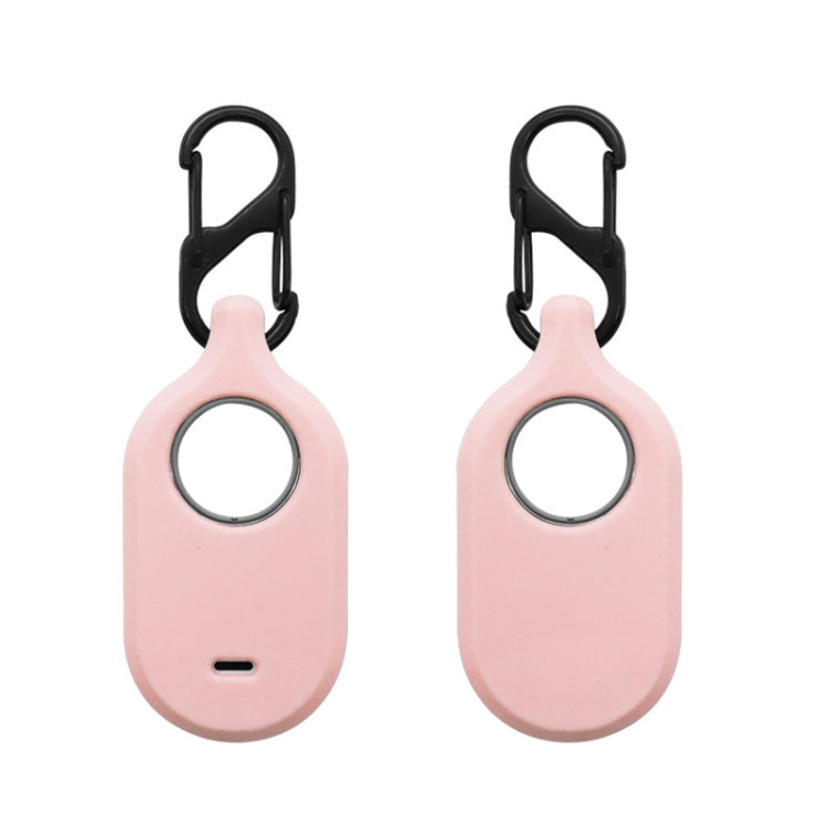 For Samsung Galaxy SmartTag2 With Key Ring Silicone Protective Case, S Buckle Pink, S Buckle Deep Blue, S Buckle Black, D Buckle Pink, D Buckle Deep Blue, D Buckle Black, Round Buckle Pink, Round Buckle Deep Blue, Round Buckle Black