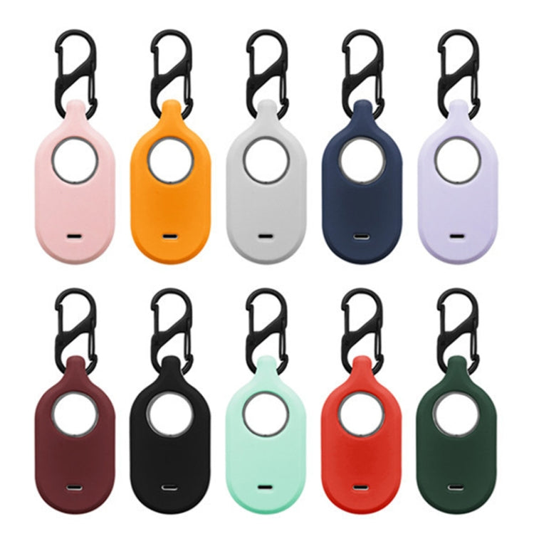 For Samsung Galaxy SmartTag2 With Key Ring Silicone Protective Case, S Buckle Pink, S Buckle Deep Blue, S Buckle Black, D Buckle Pink, D Buckle Deep Blue, D Buckle Black, Round Buckle Pink, Round Buckle Deep Blue, Round Buckle Black