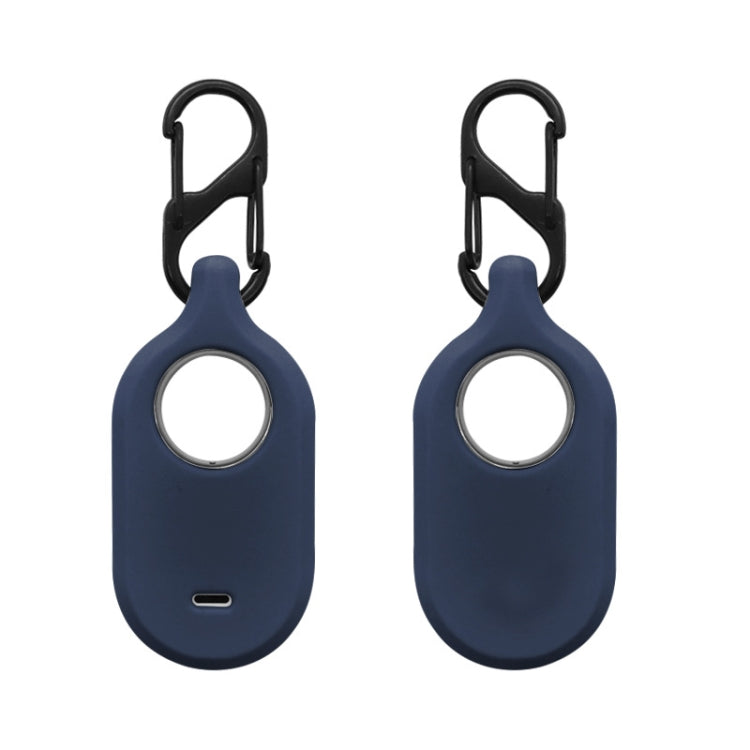 For Samsung Galaxy SmartTag2 With Key Ring Silicone Protective Case, S Buckle Pink, S Buckle Deep Blue, S Buckle Black, D Buckle Pink, D Buckle Deep Blue, D Buckle Black, Round Buckle Pink, Round Buckle Deep Blue, Round Buckle Black