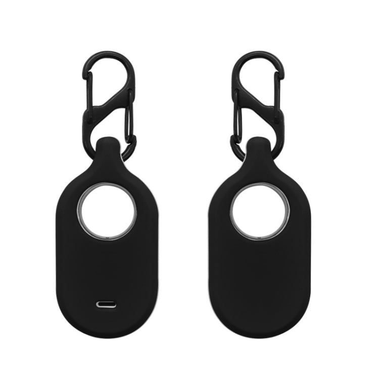For Samsung Galaxy SmartTag2 With Key Ring Silicone Protective Case, S Buckle Pink, S Buckle Deep Blue, S Buckle Black, D Buckle Pink, D Buckle Deep Blue, D Buckle Black, Round Buckle Pink, Round Buckle Deep Blue, Round Buckle Black