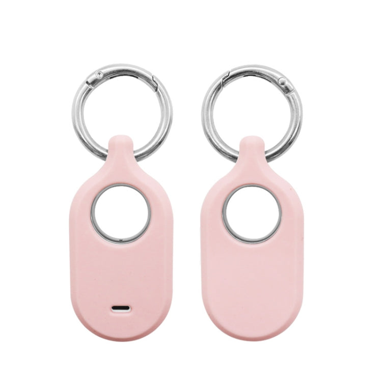 For Samsung Galaxy SmartTag2 With Key Ring Silicone Protective Case, S Buckle Pink, S Buckle Deep Blue, S Buckle Black, D Buckle Pink, D Buckle Deep Blue, D Buckle Black, Round Buckle Pink, Round Buckle Deep Blue, Round Buckle Black