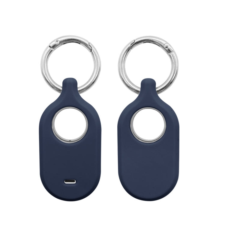 For Samsung Galaxy SmartTag2 With Key Ring Silicone Protective Case, S Buckle Pink, S Buckle Deep Blue, S Buckle Black, D Buckle Pink, D Buckle Deep Blue, D Buckle Black, Round Buckle Pink, Round Buckle Deep Blue, Round Buckle Black