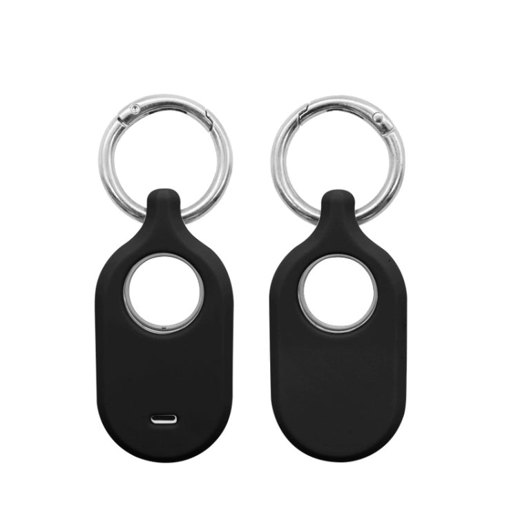 For Samsung Galaxy SmartTag2 With Key Ring Silicone Protective Case, S Buckle Pink, S Buckle Deep Blue, S Buckle Black, D Buckle Pink, D Buckle Deep Blue, D Buckle Black, Round Buckle Pink, Round Buckle Deep Blue, Round Buckle Black