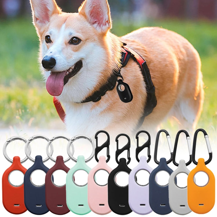 For Samsung Galaxy SmartTag2 With Key Ring Silicone Protective Case, S Buckle Pink, S Buckle Deep Blue, S Buckle Black, D Buckle Pink, D Buckle Deep Blue, D Buckle Black, Round Buckle Pink, Round Buckle Deep Blue, Round Buckle Black