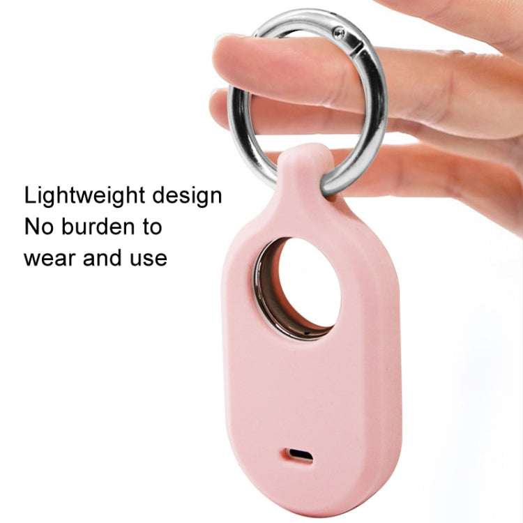 For Samsung Galaxy SmartTag2 With Key Ring Silicone Protective Case, S Buckle Pink, S Buckle Deep Blue, S Buckle Black, D Buckle Pink, D Buckle Deep Blue, D Buckle Black, Round Buckle Pink, Round Buckle Deep Blue, Round Buckle Black