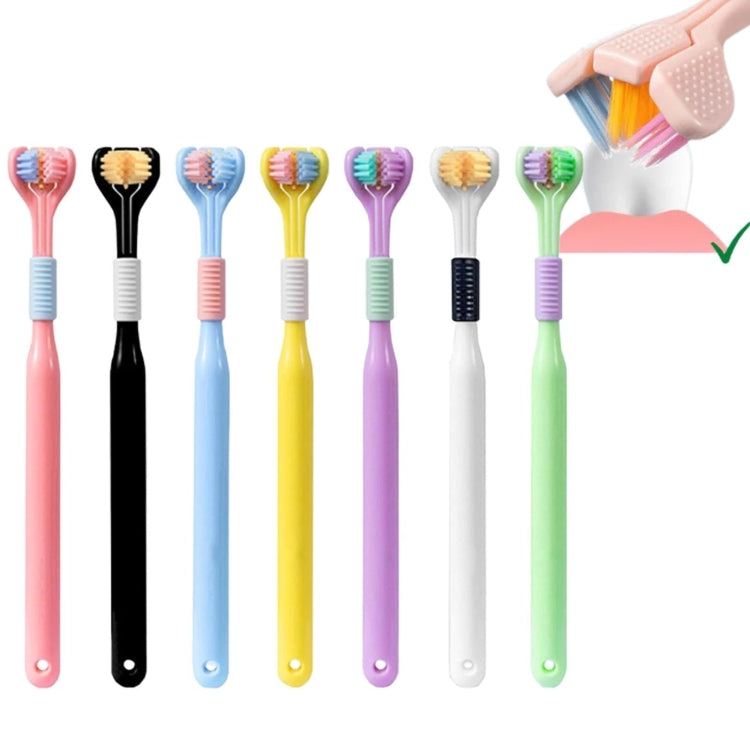 YALINA Three Sided Toothbrush Soft Hair 360 Degree V Shaped Toothbrush, 418 Adult Pink, 418 Adult Purple, A22 Kids Pink, A22 Kids Yellow, A22 Kids Blue
