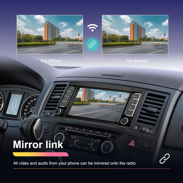 For Volkswagen Touareg 7-Inch Car WiFi Player Android 13 System Support CarPlay/Android Auto