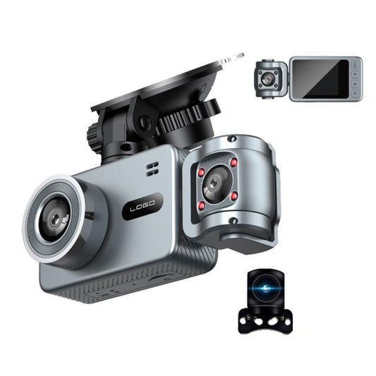 WIFI Connected 4K Three-Lens Car Driving Recorder
