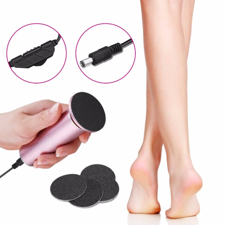 Electric Foot File Speed Adjustable Sandpaper Discs Callus Remover Pedicure Fast Remove Feet Hard Cracked Dry Dead Skin Tool, US plug, EU plug, UK plug