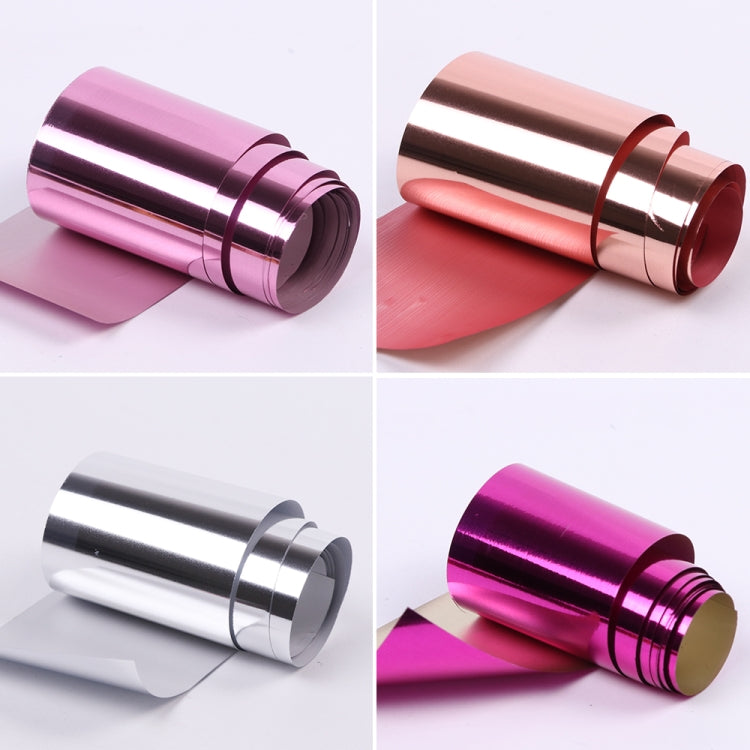 3 PCS Gold Sliver Slider Foil For Nail Holographic Transfer Wrap Sticker Adhesive Starry Manicure Decor Set, 3 PCS Gold Silver