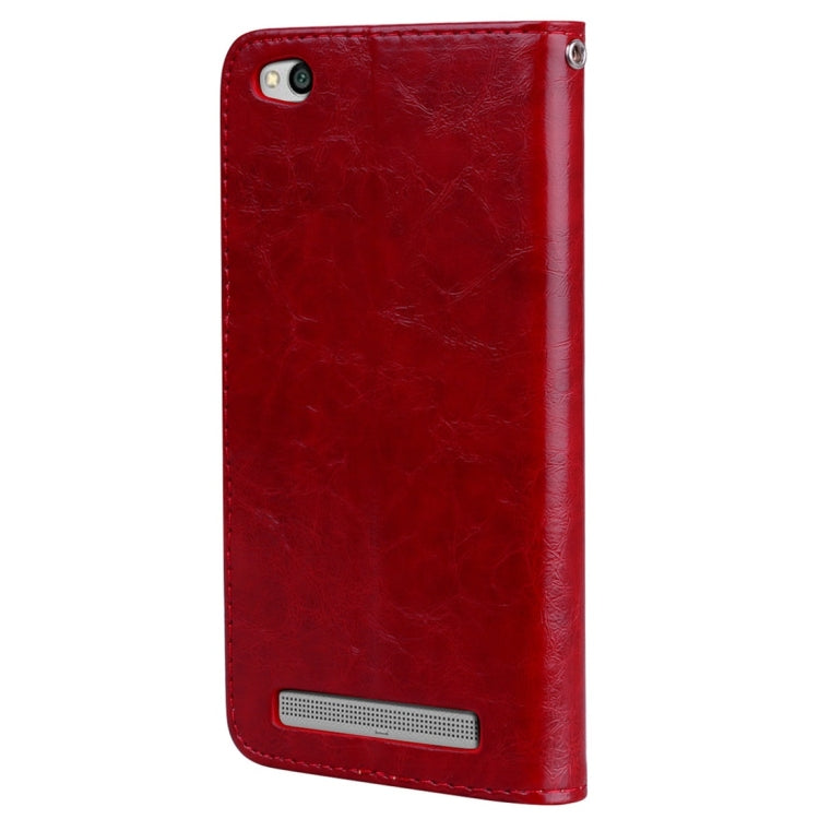 For Xiaomi  Redmi 5A Business Style Oil Wax Texture Horizontal Flip Leather Case with Holder & Card Slots & Wallet & Lanyard, For Xiaomi Redmi 5A