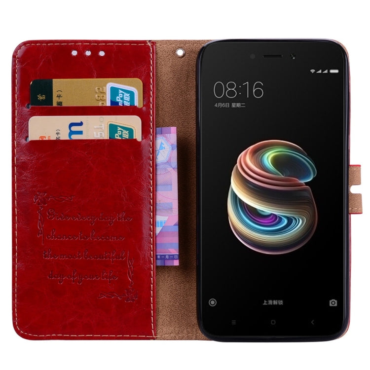 For Xiaomi  Redmi 5A Business Style Oil Wax Texture Horizontal Flip Leather Case with Holder & Card Slots & Wallet & Lanyard, For Xiaomi Redmi 5A