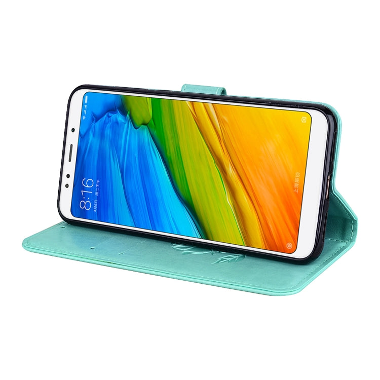 For Xiaomi Redmi 5 Plus Rose Embossed Horizontal Flip Environmental PU Leather Case with Holder & Card Slots & Wallet, For Xiaomi Redmi 5 Plus