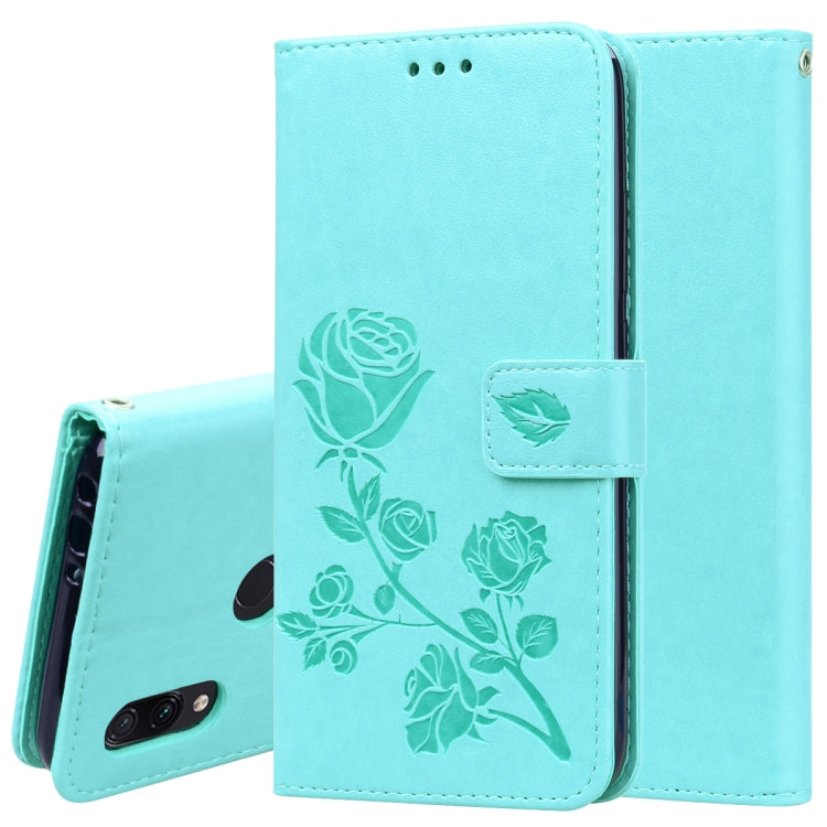 Rose Embossed Horizontal Flip PU Leather Case for Xiaomi Redmi 7, with Holder & Card Slots & Wallet, For Xiaomi Redmi 7