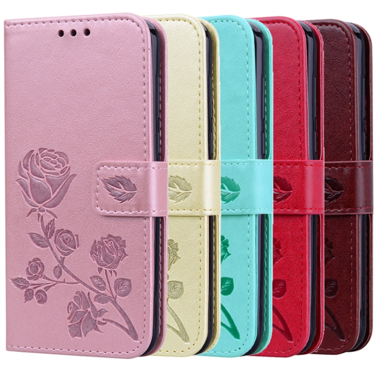 Rose Embossed Horizontal Flip PU Leather Case for Xiaomi Redmi Note 7, with Holder & Card Slots & Wallet, For Xiaomi Redmi Note 7