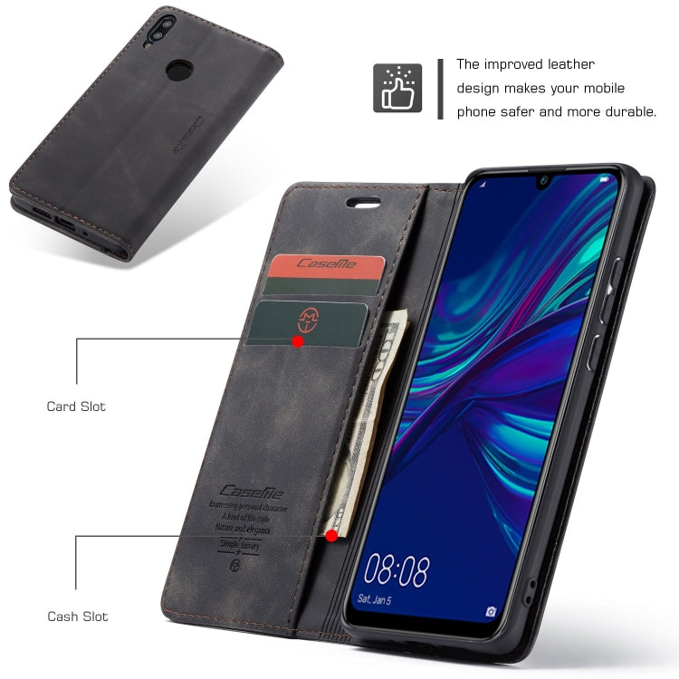 CaseMe Multifunctional Retro Frosted Horizontal Flip Leather Case for Huawei P Smart 2019 /  Honor 10 Lite, with Card Slots & Holder & Wallet