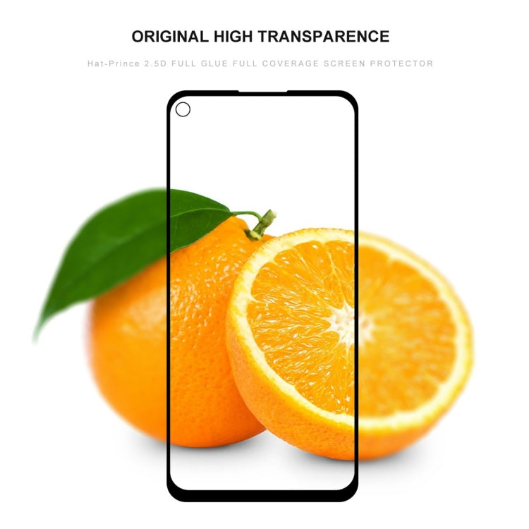 ENKAY Hat-prince Full Glue 0.26mm 9H 2.5D Full Screen Tempered Glass Film for Galaxy A8s, For Galaxy A8s