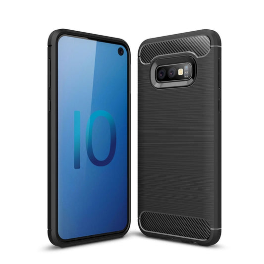 Brushed Texture Carbon Fiber TPU Case for Galaxy S10e