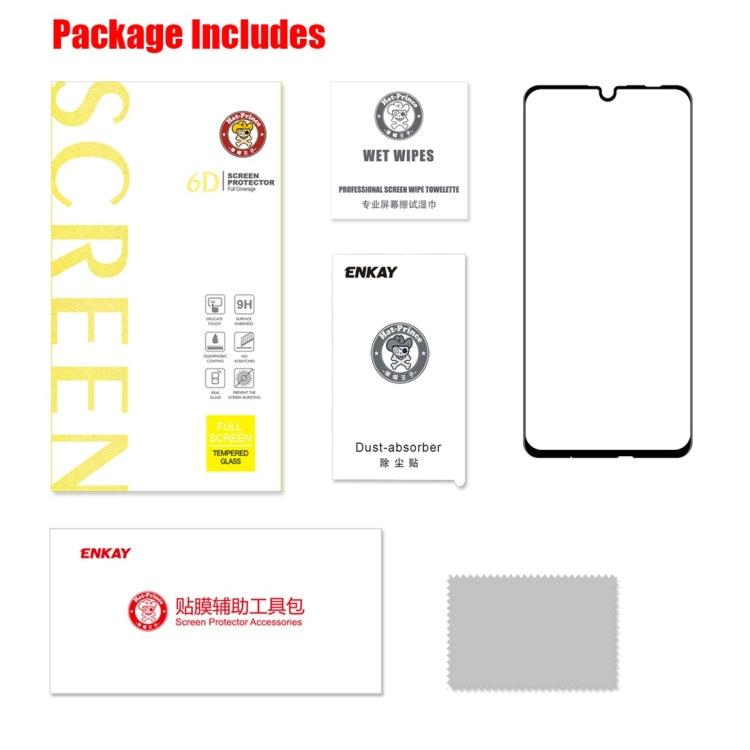 ENKAY Hat-Prince 0.26mm 9H 6D Full Screen Tempered Glass Protective Film for Huawei Honor 10 Lite