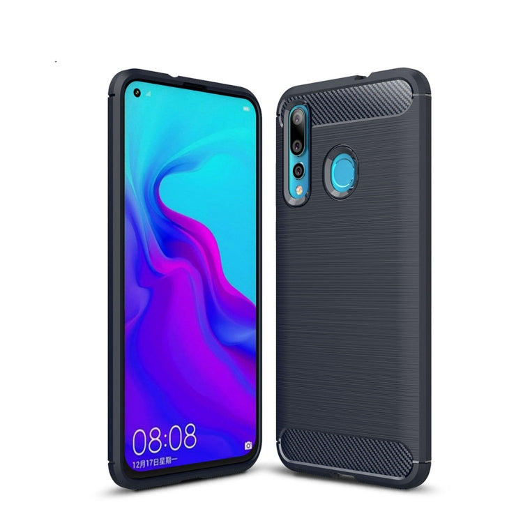 Brushed Texture Carbon Fiber Shockproof TPU Case for Huawei Nova 4, For Huawei Nova 4