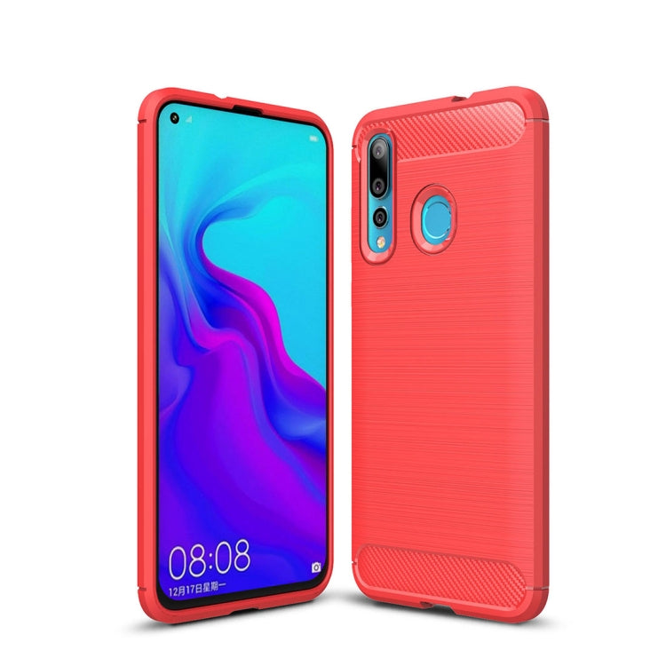 Brushed Texture Carbon Fiber Shockproof TPU Case for Huawei Nova 4, For Huawei Nova 4