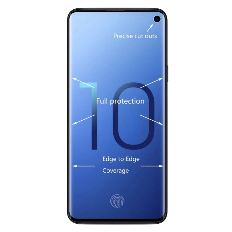 ENKAY Hat-Prince 3D Full Screen Electroplating PET Curved Heat Bending HD Screen Protector for Galaxy S10, For Galaxy S10
